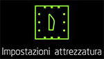 Impostazioni Attrezzatura Impostazioni Attrezzatura